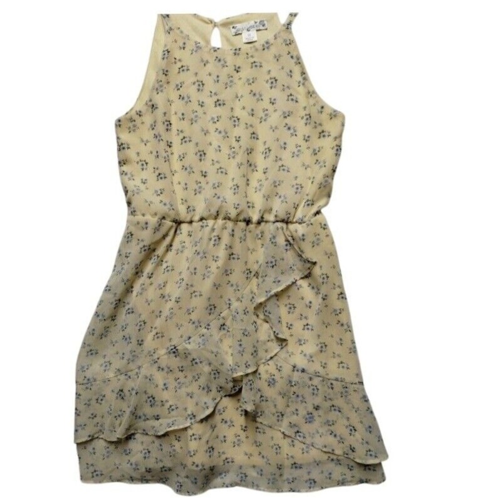 Beautees Floral Ruffle‎ Dress Sleeveless Party Casual Cute Girl's Size 10